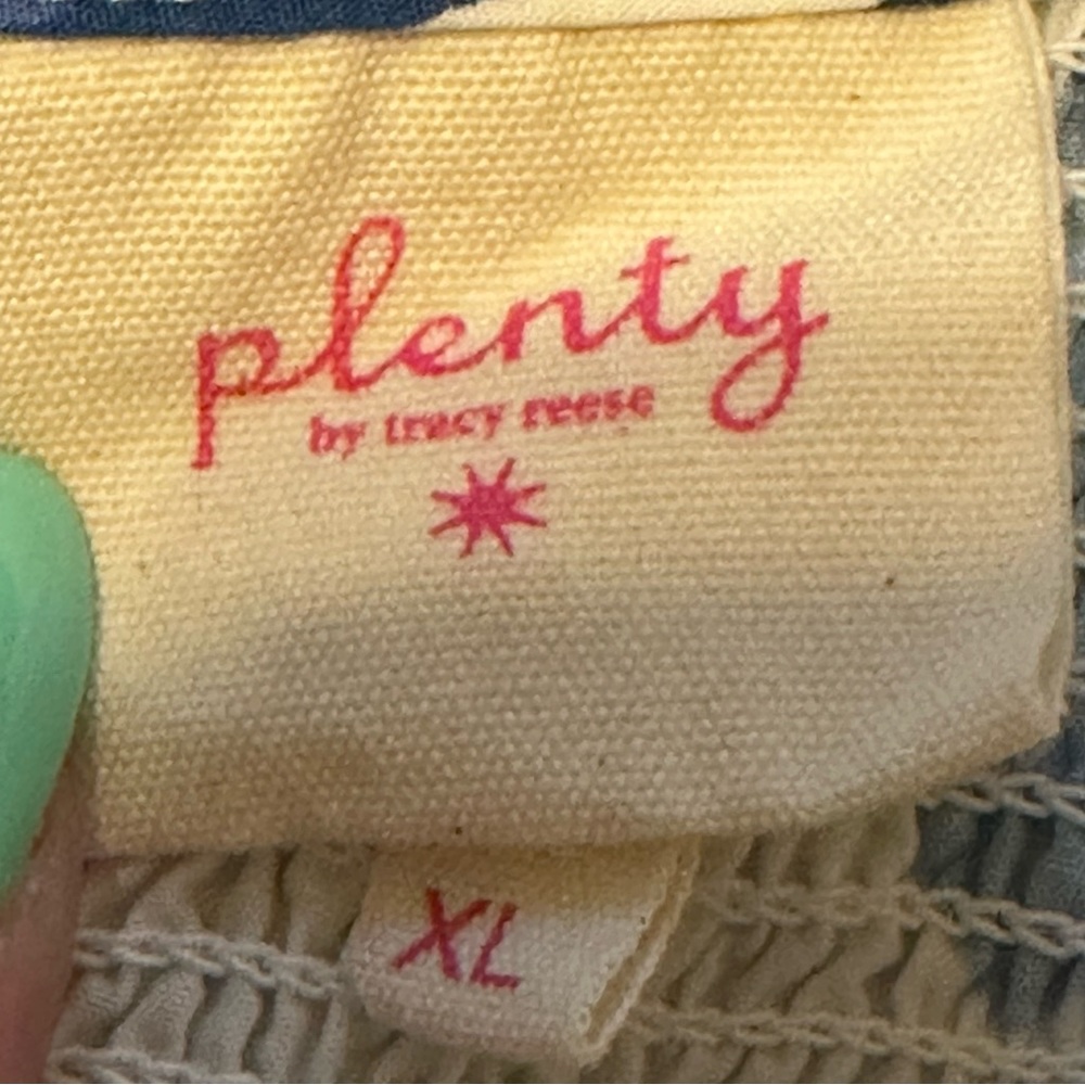 Plenty by Tracy Reese Size XL‎ Off-The-Shoulder Puff-Sleeve Smocked Dress - Picture 9 of 10